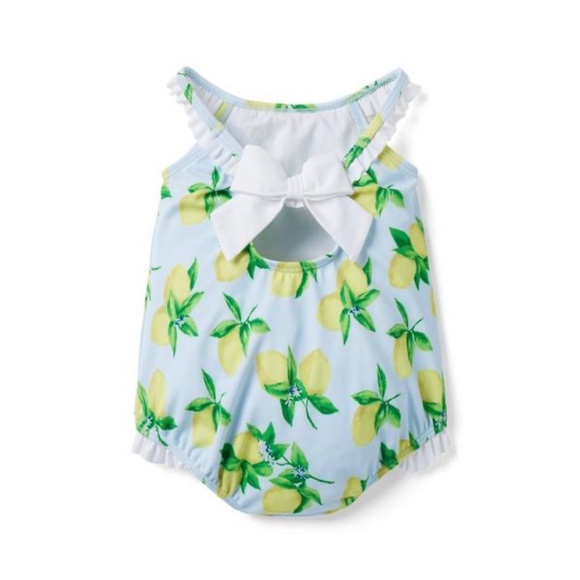 Janie and Jack Lemon Swimsuit - Picture 3 of 3